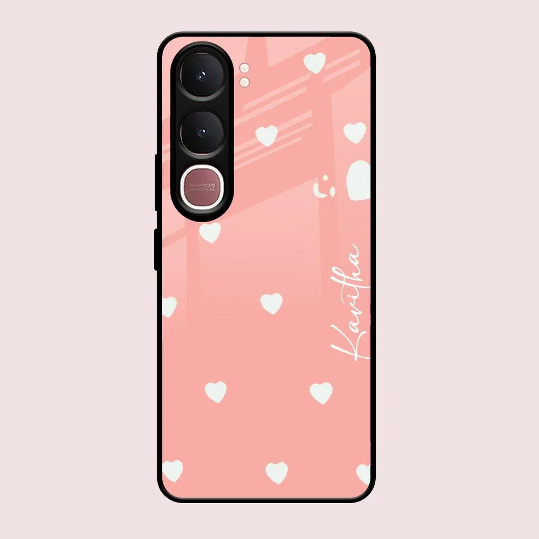 Be Loved Glossy Customised Metal Case Cover Peach For Vivo Y31 5G