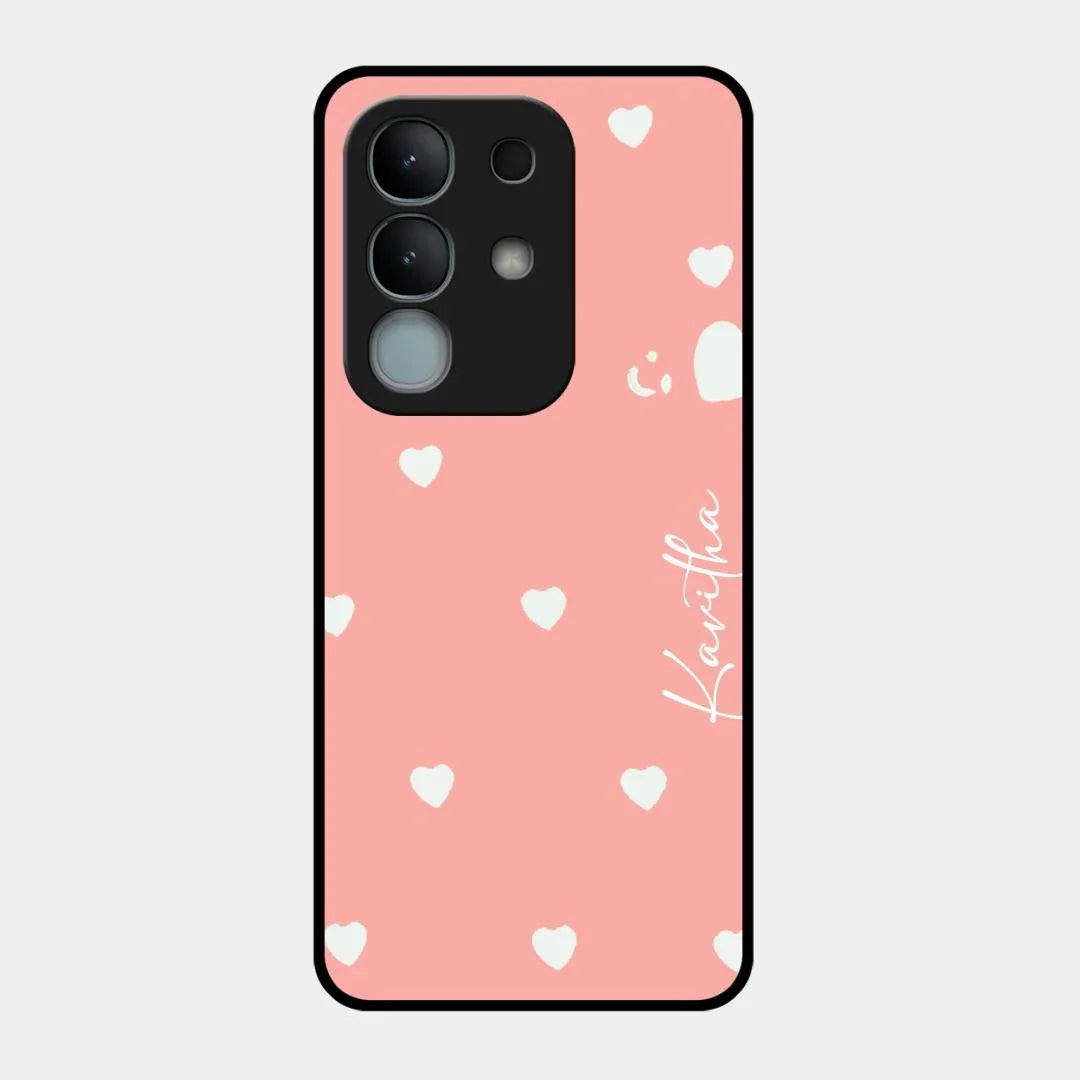 Be Loved Glossy Customised Metal Case Cover Peach For Vivo Y31 Pro 5G