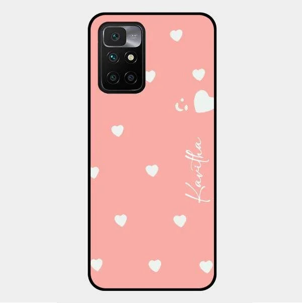 Be Loved Glossy Customised Metal Case Cover Peach For Xiaomi Redmi 10 Prime