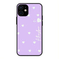 Be Loved Glossy Customised Metal Case Cover Purple For iPhone 12 mini
