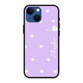 Be Loved Glossy Customised Metal Case Cover Purple For iPhone 13 mini