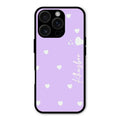 Be Loved Glossy Customised Metal Case Cover Purple For iPhone 16 Pro