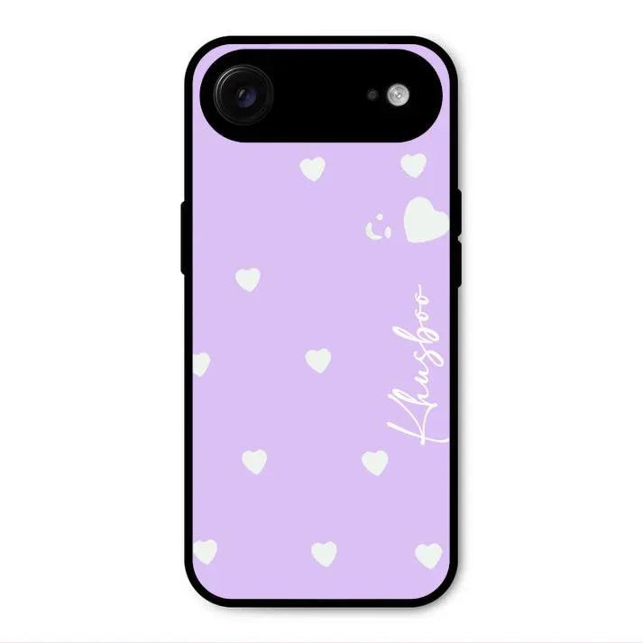 Be Loved Glossy Customised Metal Case Cover Purple For iPhone Air