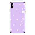 Be Loved Glossy Customised Metal Case Cover Purple For iPhone XS Max