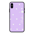 Be Loved Glossy Customised Metal Case Cover Purple For iPhone XS