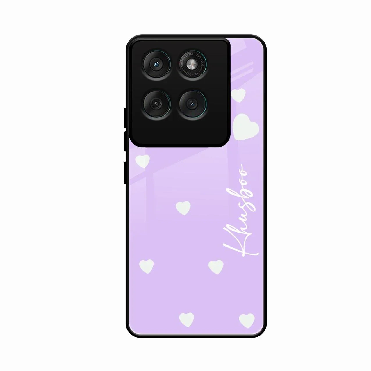 Be Loved Glossy Customised Metal Case Cover Purple For Motorola Edge 60 Pro 5G