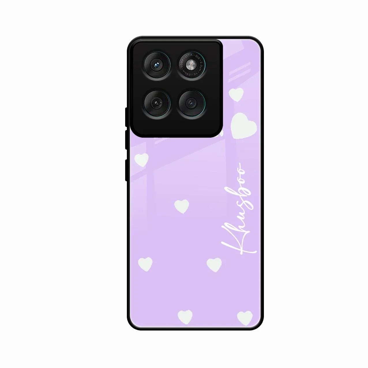 Be Loved Glossy Customised Metal Case Cover Purple For Motorola G57 Power 5G
