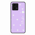 Be Loved Glossy Customised Metal Case Cover Purple For Motorola g84 5G