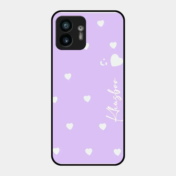Be Loved Glossy Customised Metal Case Cover Purple For Nothing Phone 2