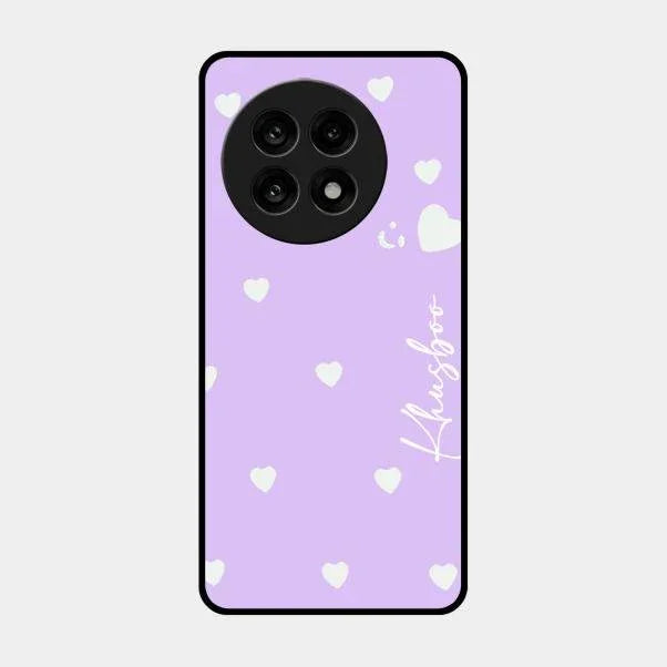 Be Loved Glossy Customised Metal Case Cover Purple For Oneplus 13R 5G