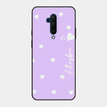 Be Loved Glossy Customised Metal Case Cover Purple For Oneplus 7T Pro