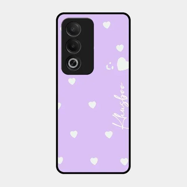 Be Loved Glossy Customised Metal Case Cover Purple For Oppo A3 Pro 5G