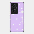 Be Loved Glossy Customised Metal Case Cover Purple For Oppo F25 Pro 5G