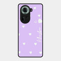 Be Loved Glossy Customised Metal Case Cover Purple For Oppo Reno 11 5G