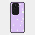 Be Loved Glossy Customised Metal Case Cover Purple For Oppo Reno 11 Pro 5G
