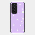 Be Loved Glossy Customised Metal Case Cover Purple For Oppo Reno 12 5G