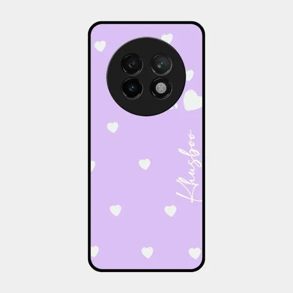 Be Loved Glossy Customised Metal Case Cover Purple For Realme 13 Plus 5G