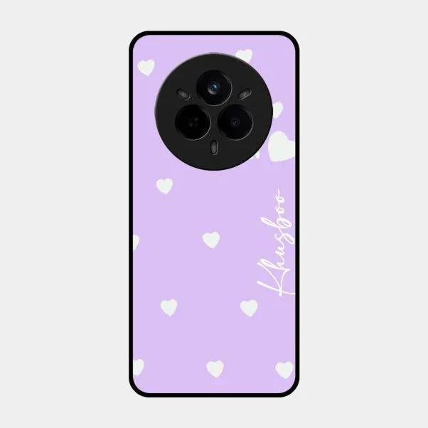 Be Loved Glossy Customised Metal Case Cover Purple For Realme 14 Pro Plus 5G
