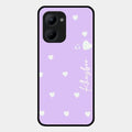 Be Loved Glossy Customised Metal Case Cover Purple For Realme C33 2023