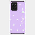 Be Loved Glossy Customised Metal Case Cover Purple For Realme C35