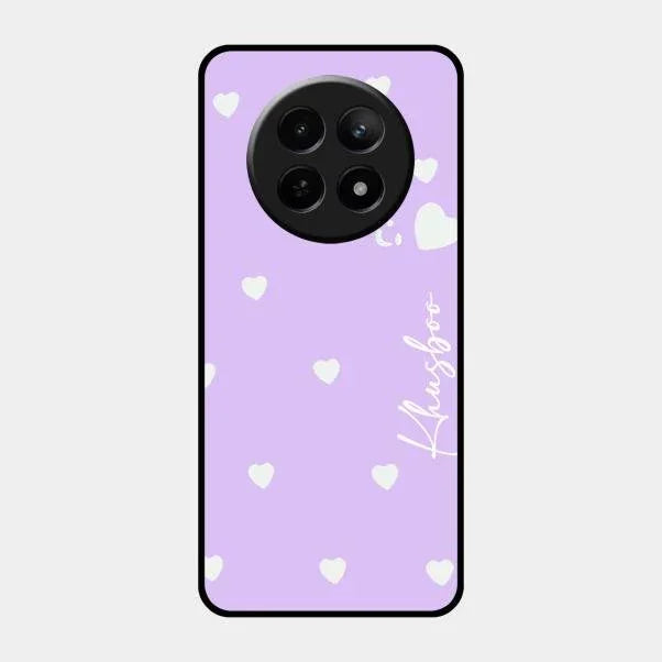 Be Loved Glossy Customised Metal Case Cover Purple For Realme C65 5G