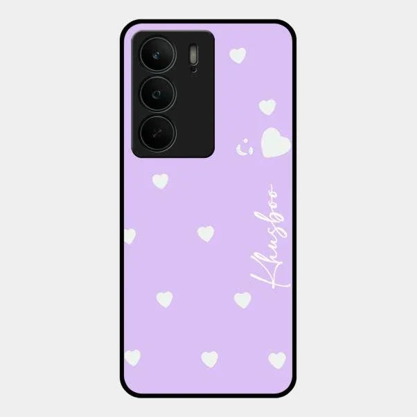Be Loved Glossy Customised Metal Case Cover Purple For Realme C75 5G