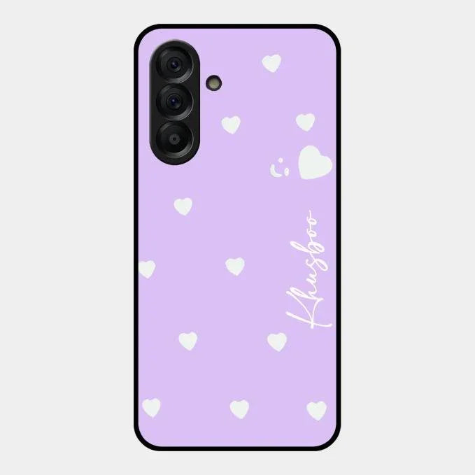 Be Loved Glossy Customised Metal Case Cover Purple For Samsung Galaxy A17 5G