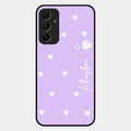 Be Loved Glossy Customised Metal Case Cover Purple For Samsung Galaxy A34 5G