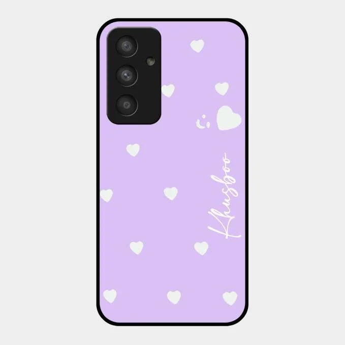 Be Loved Glossy Customised Metal Case Cover Purple For Samsung Galaxy A54 5G