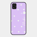 Be Loved Glossy Customised Metal Case Cover Purple For Samsung Galaxy F14 5G