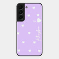 Be Loved Glossy Customised Metal Case Cover Purple For Samsung Galaxy S22 Plus 5G
