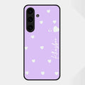 Be Loved Glossy Customised Metal Case Cover Purple For Samsung Galaxy S25 FE 5G