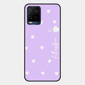 Be Loved Glossy Customised Metal Case Cover Purple For Vivo T1X