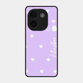 Be Loved Glossy Customised Metal Case Cover Purple For Vivo T3 Pro 5G