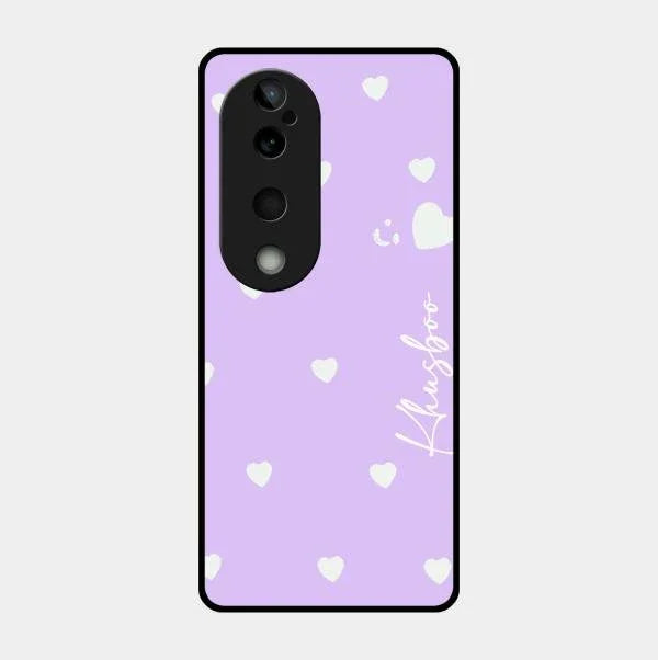 Be Loved Glossy Customised Metal Case Cover Purple For Vivo T3 Ultra
