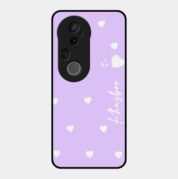 Be Loved Glossy Customised Metal Case Cover Purple For Vivo T4 Ultra 5G