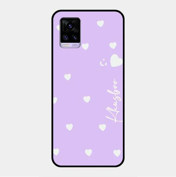 Be Loved Glossy Customised Metal Case Cover Purple For Vivo V20