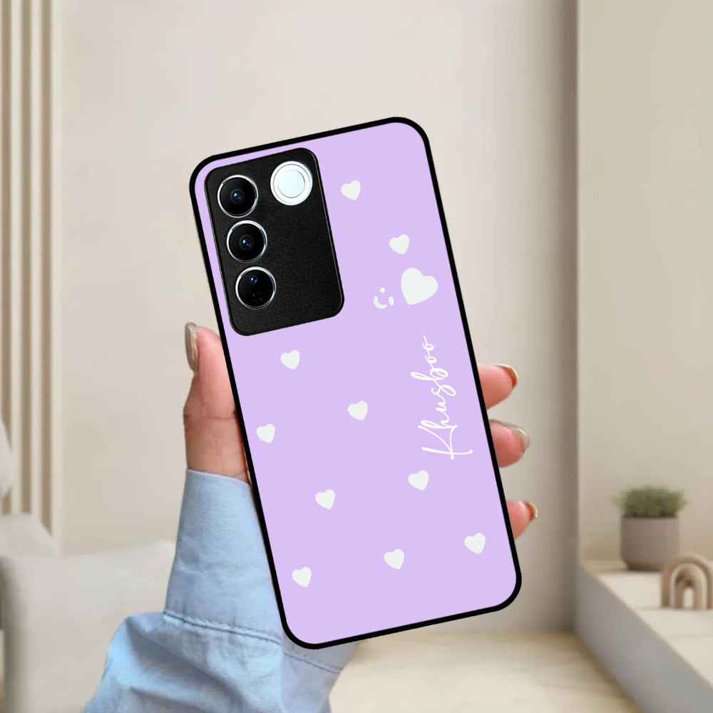 Be Loved Glossy Customized Metal Case Cover Purple For Vivo