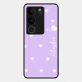 Be Loved Glossy Customised Metal Case Cover Purple For Vivo V29 5G
