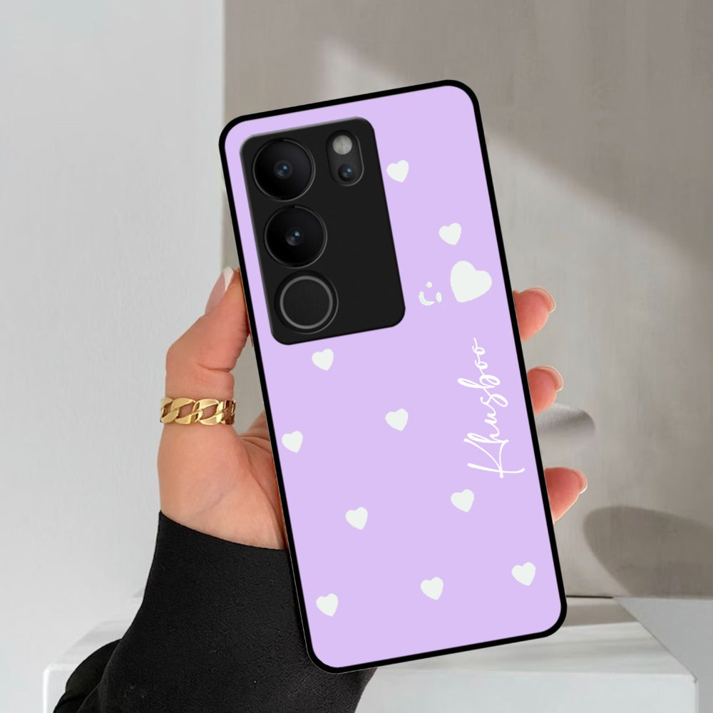 Be Loved Glossy Customized Metal Case Cover Purple For Vivo