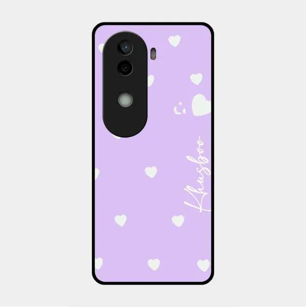 Be Loved Glossy Customised Metal Case Cover Purple For Vivo V40E 5G