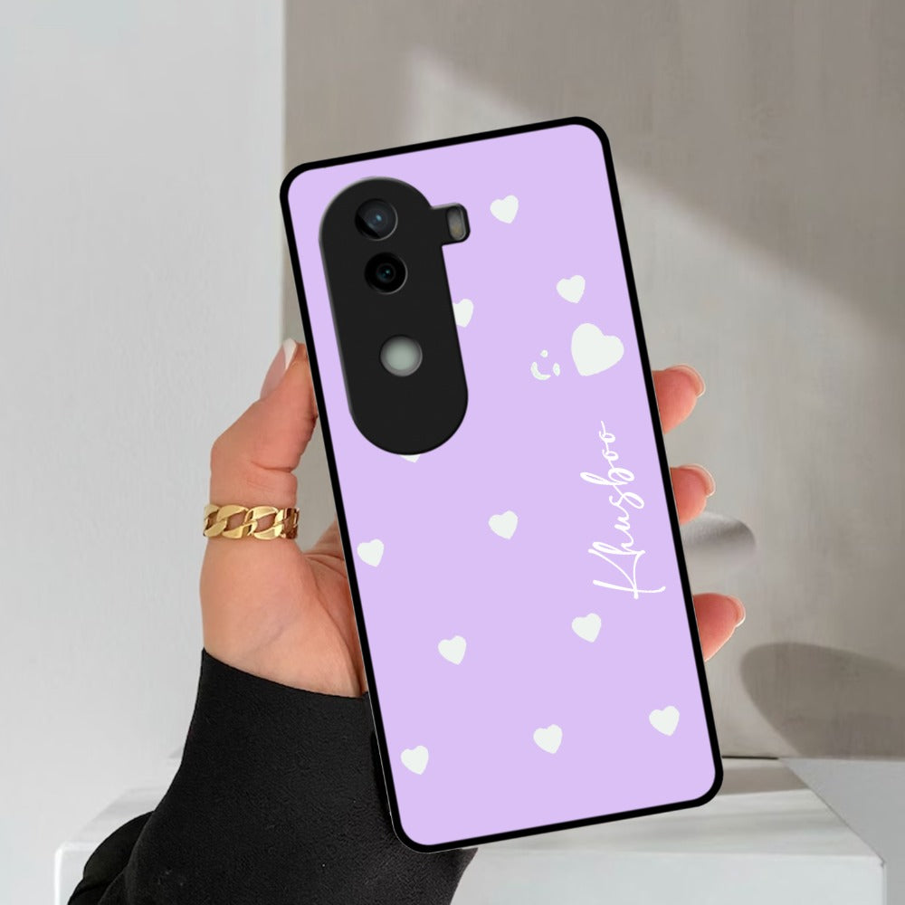 Be Loved Glossy Customized Metal Case Cover Purple For Vivo