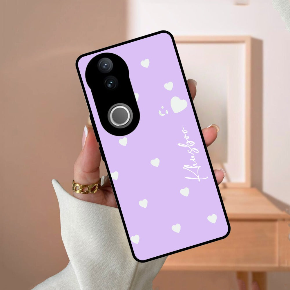 Be Loved Glossy Customized Metal Case Cover Purple For Vivo