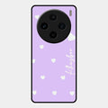 Be Loved Glossy Customised Metal Case Cover Purple For Vivo X100 5G