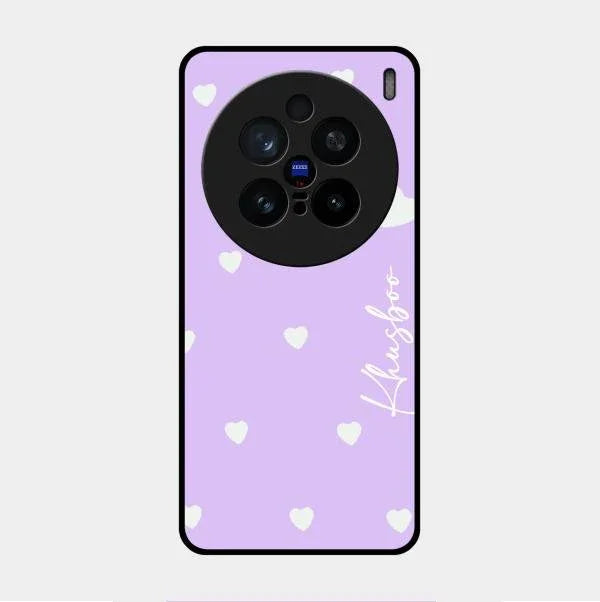 Be Loved Glossy Customised Metal Case Cover Purple For Vivo X200 Pro 5G