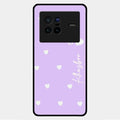 Be Loved Glossy Customised Metal Case Cover Purple For Vivo X80 5G