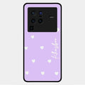 Be Loved Glossy Customised Metal Case Cover Purple For Vivo X80 Pro 5G