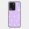 Be Loved Glossy Customised Metal Case Cover Purple For Vivo Y200 5G