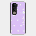 Be Loved Glossy Customised Metal Case Cover Purple For Vivo Y400 5G