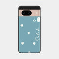 Be Loved Glossy Customised Metal Case Cover Sky Blue For Google Pixel 8 5G